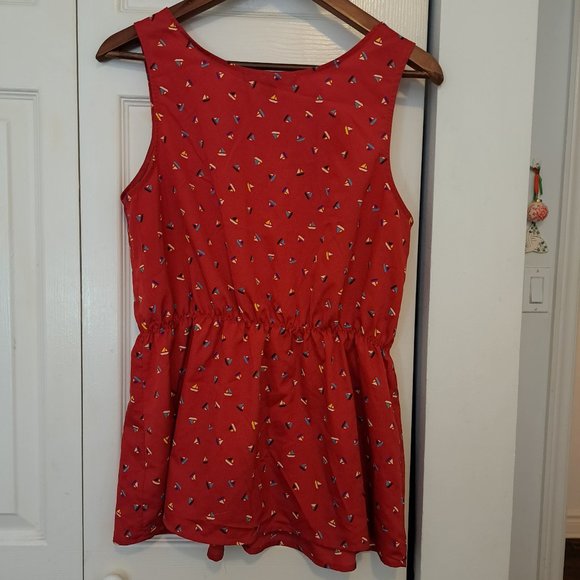 Forever 21 Peplum Style Sleeveless Top Size Large - Picture 2 of 4